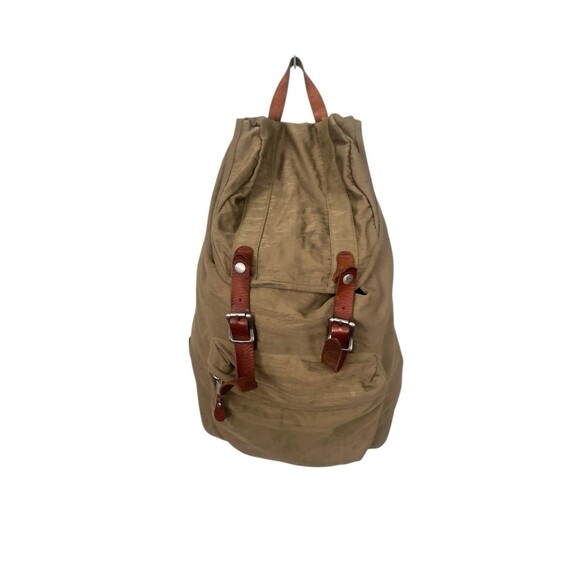 J. Crew Olive and Tan Backpack Montauk Backpack In Recycled Nylon For Women | J.Crew main image 2